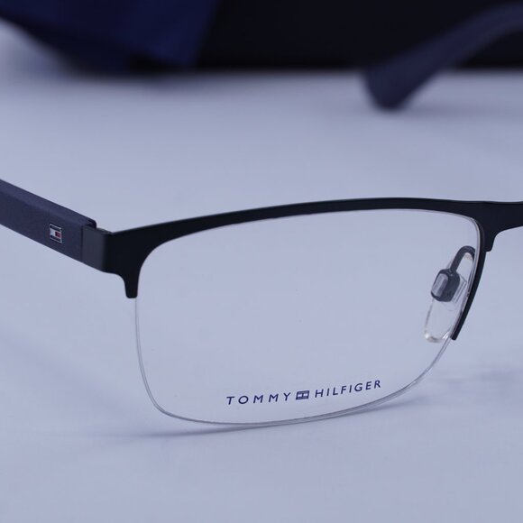 Tommy Hilfiger TH1528 0PJP 00 Rectangle Eyeglasses – Blue 56mm - Picture 2 of 12